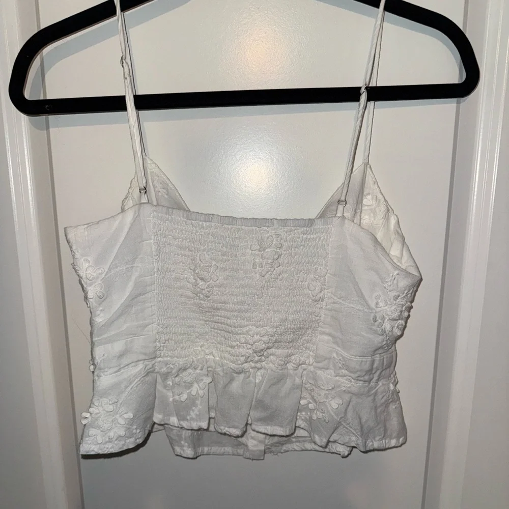 Astr White Ruffled Two Piece Set - Picture 3 of 6